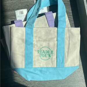 Trader Joe’s Blue Canvas Mini Tote Bag